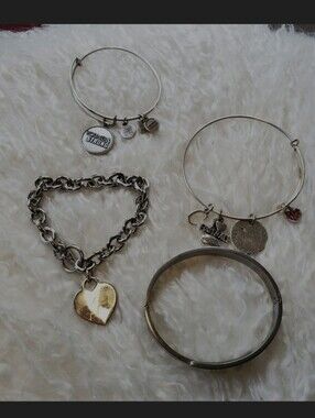 Alex and Ani bracelet and bundle of charm bracelets